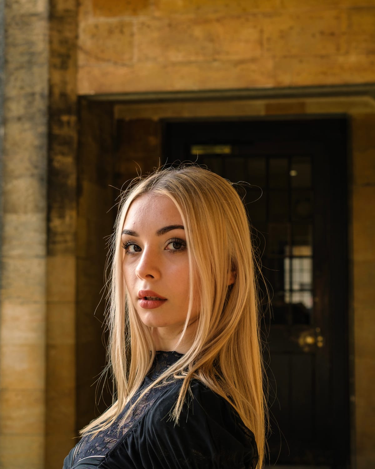 A gothic style photoshoot set in Lincoln.